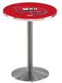 Western Kentucky Hilltoppers Stainless Steel Bar Table with Round Base