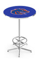 Boise State Broncos Chrome Bar Table with Foot Ring