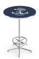 Navy Midshipmen Chrome Bar Table with Foot Ring