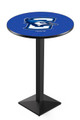 Creighton Bluejays Black Wrinkle Pub Table with Square Base