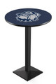 Georgetown Hoyas Black Wrinkle Pub Table with Square Base
