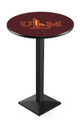 Louisiana-Monroe Warhawks Black Wrinkle Pub Table with Square Base