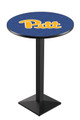 Pittsburgh Panthers Black Wrinkle Pub Table with Square Base