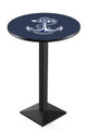 Navy Midshipmen Black Wrinkle Pub Table with Square Base