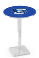 Creighton Bluejays Chrome Bar Table with Square Base
