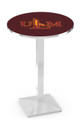 Louisiana-Monroe Warhawks Chrome Bar Table with Square Base
