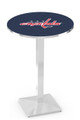 Washington Capitals Chrome Bar Table with Square Base