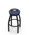 Houston Astros Swivel Bar Stool with Black Frame