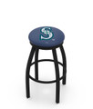 Seattle Mariners Swivel Bar Stool with Black Frame