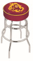 Arizona State Sun Devils Double-Ring Chrome Base Swivel Bar Stool