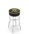 U.S. Army Black Knights Double-Ring Chrome Base Swivel Bar Stool