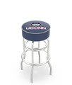 Connecticut Huskies Double-Ring Chrome Base Swivel Bar Stool