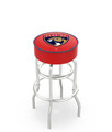 Florida Panthers Double-Ring Chrome Base Swivel Bar Stool