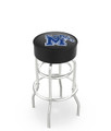 Memphis Tigers Double-Ring Chrome Base Swivel Bar Stool