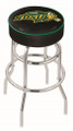 North Dakota State Bison NCAA Double-Ring Chrome Base Swivel Bar Stool