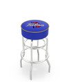 Tulsa Golden Hurricane Double-Ring Chrome Base Swivel Bar Stool