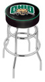 Ohio Bobcats Double-Ring Chrome Base Swivel Bar Stool