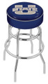 Utah State Aggies Double-Ring Chrome Base Swivel Bar Stool