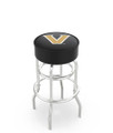 Vanderbilt Commodores Double-Ring Chrome Base Swivel Bar Stool