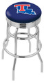 Louisiana Tech Bulldogs Double Ring Swivel Barstool with Ribbed Accent Ring