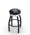 Colorado Rockies Swivel Bar Stool with Chrome Ribbed Ring
