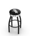 Chicago White Sox Swivel Bar Stool with Chrome Ribbed Ring