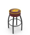 Central Michigan Chippewas Black Base Swivel Bar Stool