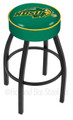 North Dakota State Bison Black Base Swivel Bar Stool