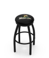 Wright State Raiders Black Swivel Bar Stool with Accent Ring