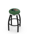 UAB Blazers Black Swivel Barstool with Chrome Accent Ring
