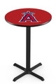 Los Angeles Angels Pub Table with Black Cross Base