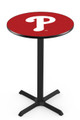 Philadelphia Phillies Pub Table with Black Cross Base