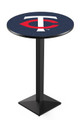 Minnesota Twins Pub Table with Black Square Base