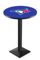 Toronto Blue Jays Pub Table with Black Square Base