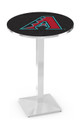 Arizona Diamondbacks Pub Table with Chrome Square Base