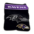 Baltimore Ravens Logo Raschel Throw Blanket