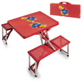 Kansas Jayhawks Red Folding Picnic Table