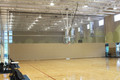 Gared Forward Fold / Front Braced Ceiling Suspended Basketball Backstop