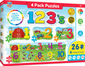 123 on the Farm 4 Pack Educational Puzzle