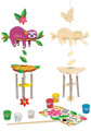 Sloth Wind Chime Wood Paint Kit