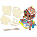 Gingerbread House Buildable Wood Paint Kit
