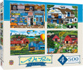 A. M. Poulin 4-Pack 500 Piece Puzzles