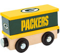 Green Bay Packers Wood Box Car Train