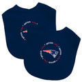 New England Patriots 2-Pack Baby Bibs