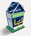 Seattle Seahawks Wood Birdhouse
