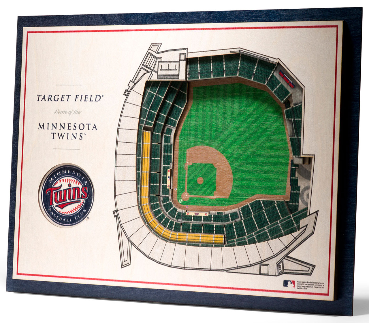 Minnesota Twins 5 Layer StadiumViews 3D Wall Art