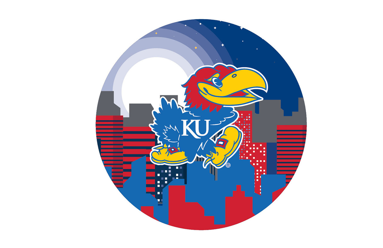 Kansas Jayhawks 12 Welcome Circle Sign