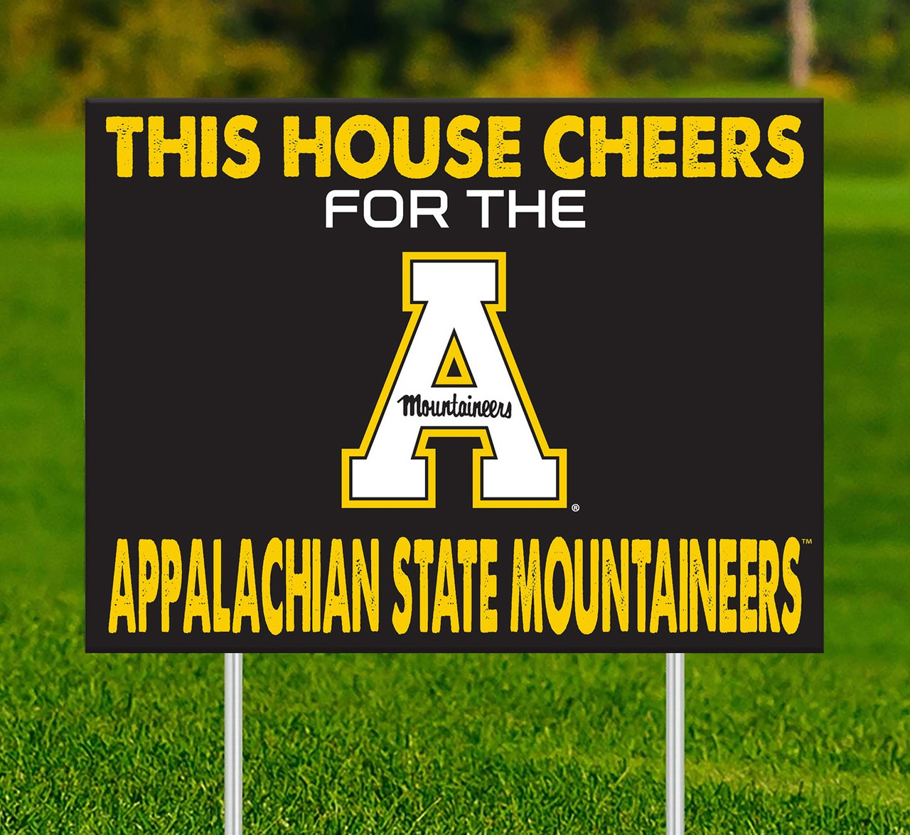 Appalachian State Mountaineers This House Cheers for Yard Sign - Sports ...