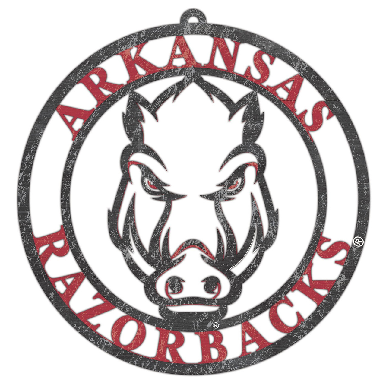 Arkansas Razorbacks Team Logo Cutout Door Hanger Sports Unlimited