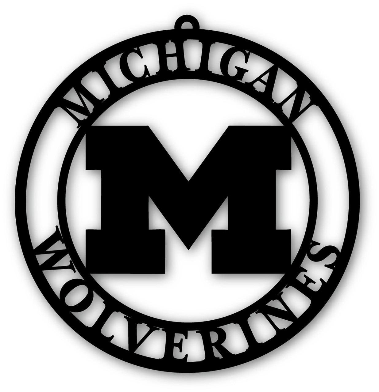 Michigan Wolverines Silhouette Logo Cutout Door Hanger - Sports Unlimited michigan-wolverines-silhouette-logo-cutout-door-hanger-sports-unlimited